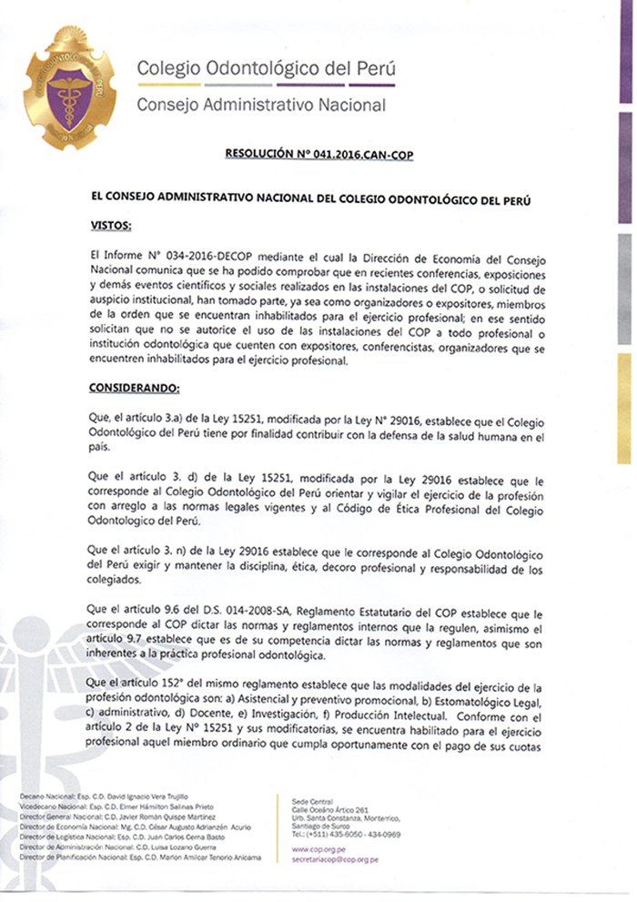 resolucion 41001